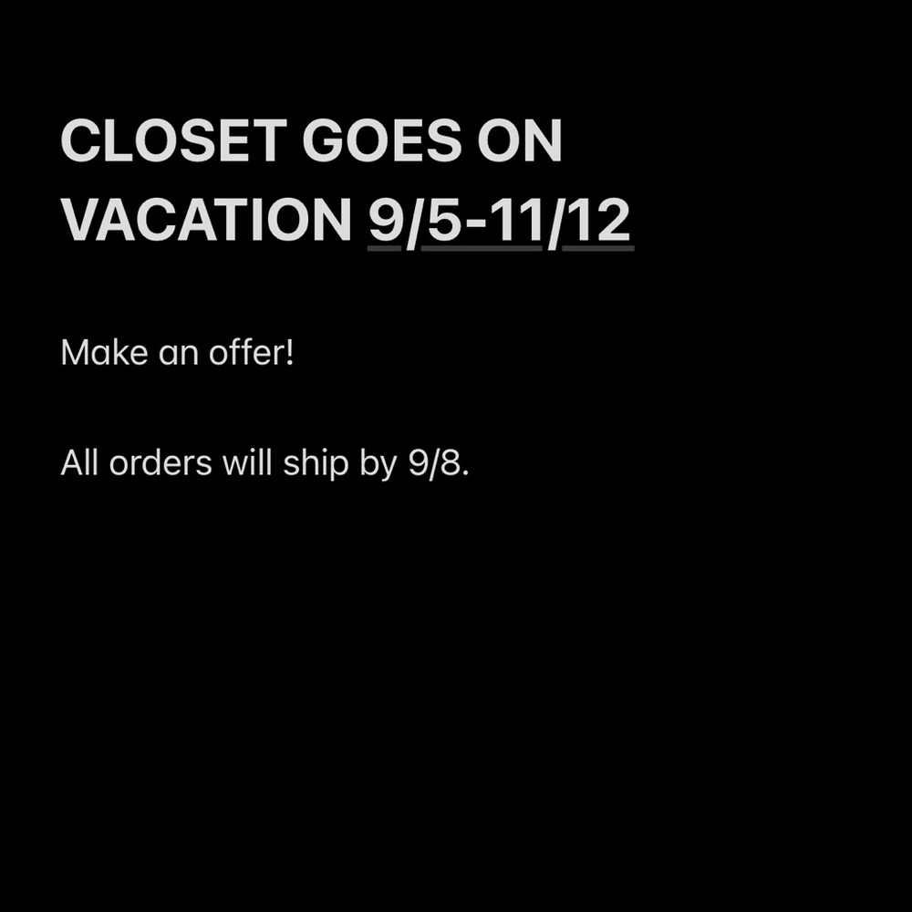 CLOSET CLEAR OUT